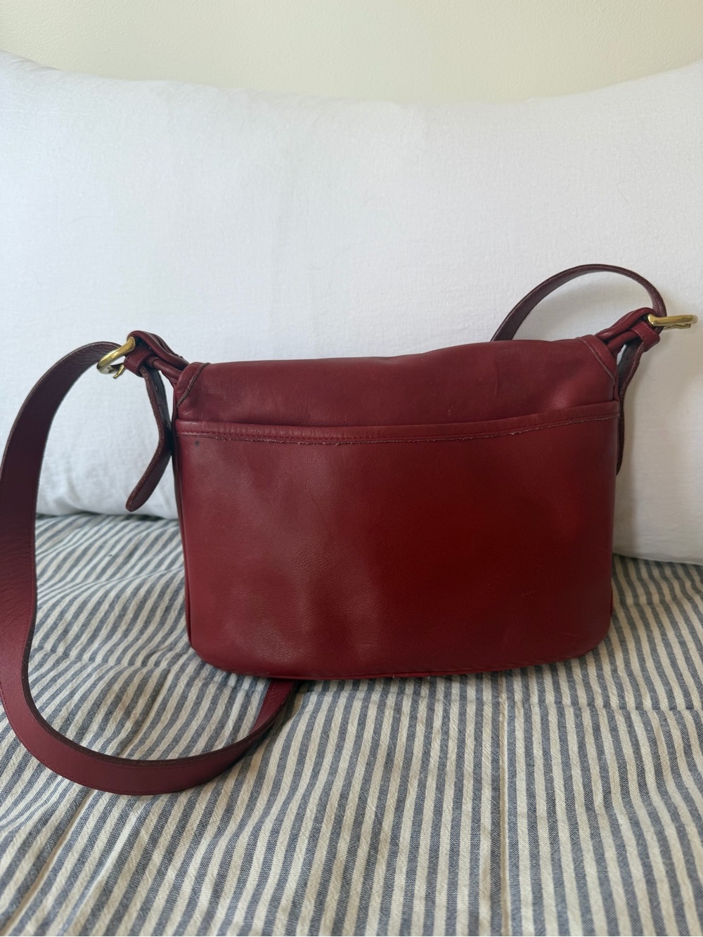 Vintage Coach Fletcher 4150 Red Purse - Picture 3 of 5